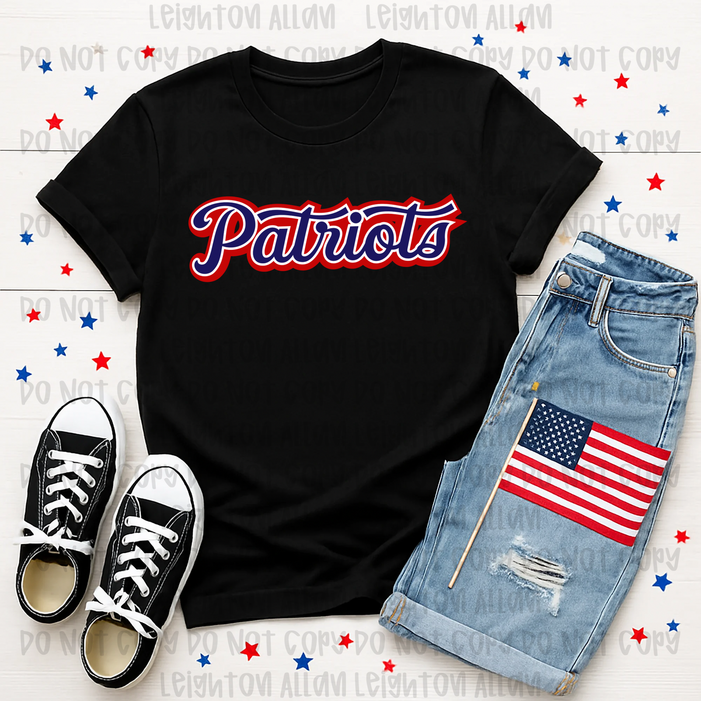 Classic Patriots Script Spirit Tee