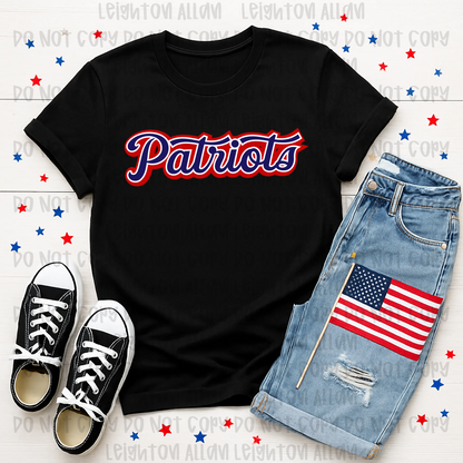 Classic Patriots Script Spirit Tee