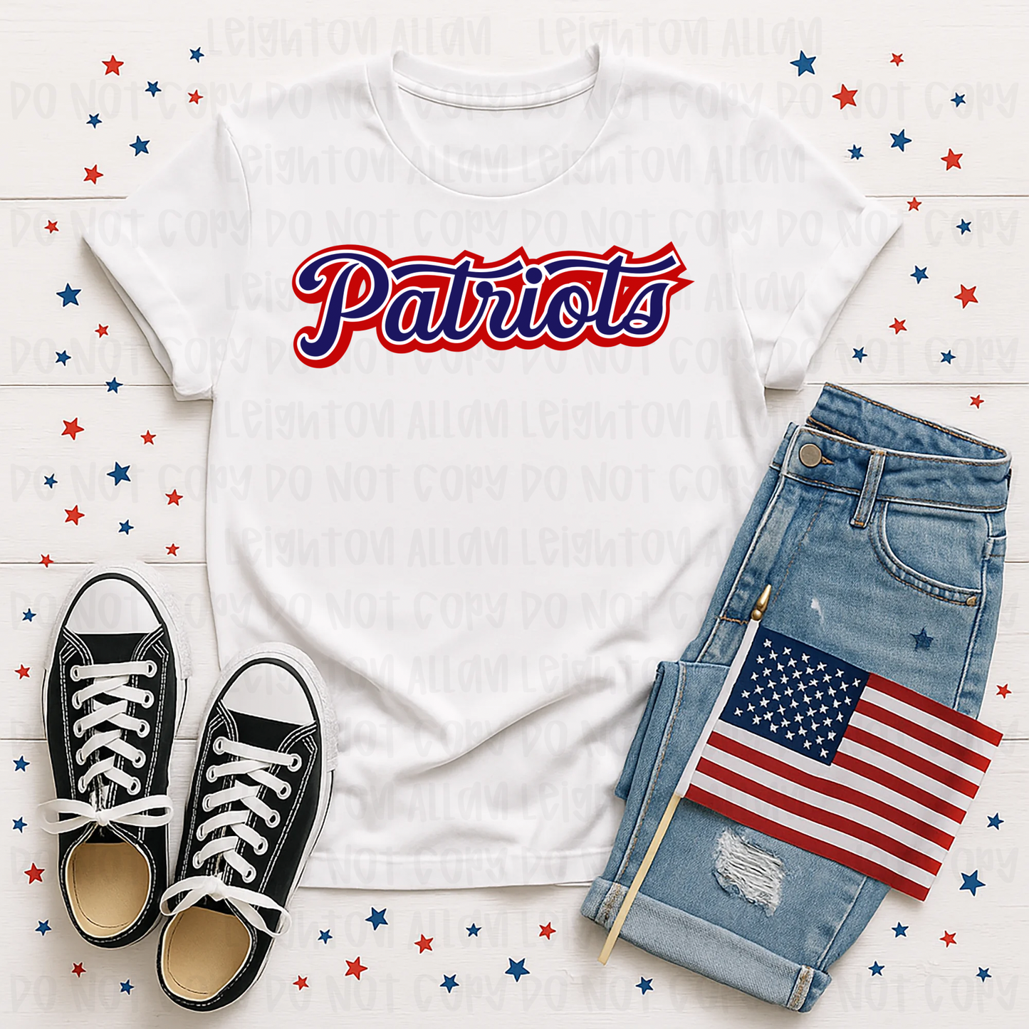 Classic Patriots Script Spirit Tee