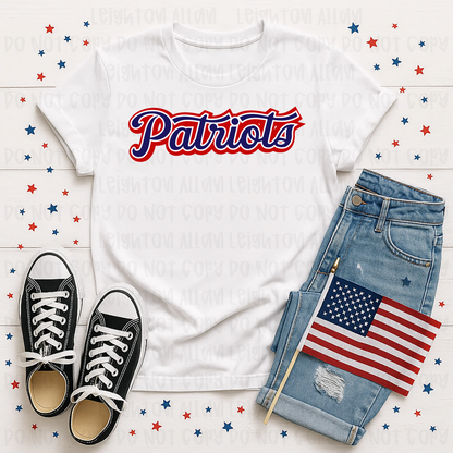 Classic Patriots Script Spirit Tee