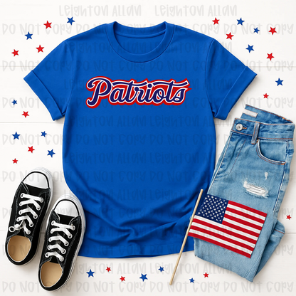 Classic Patriots Script Spirit Tee