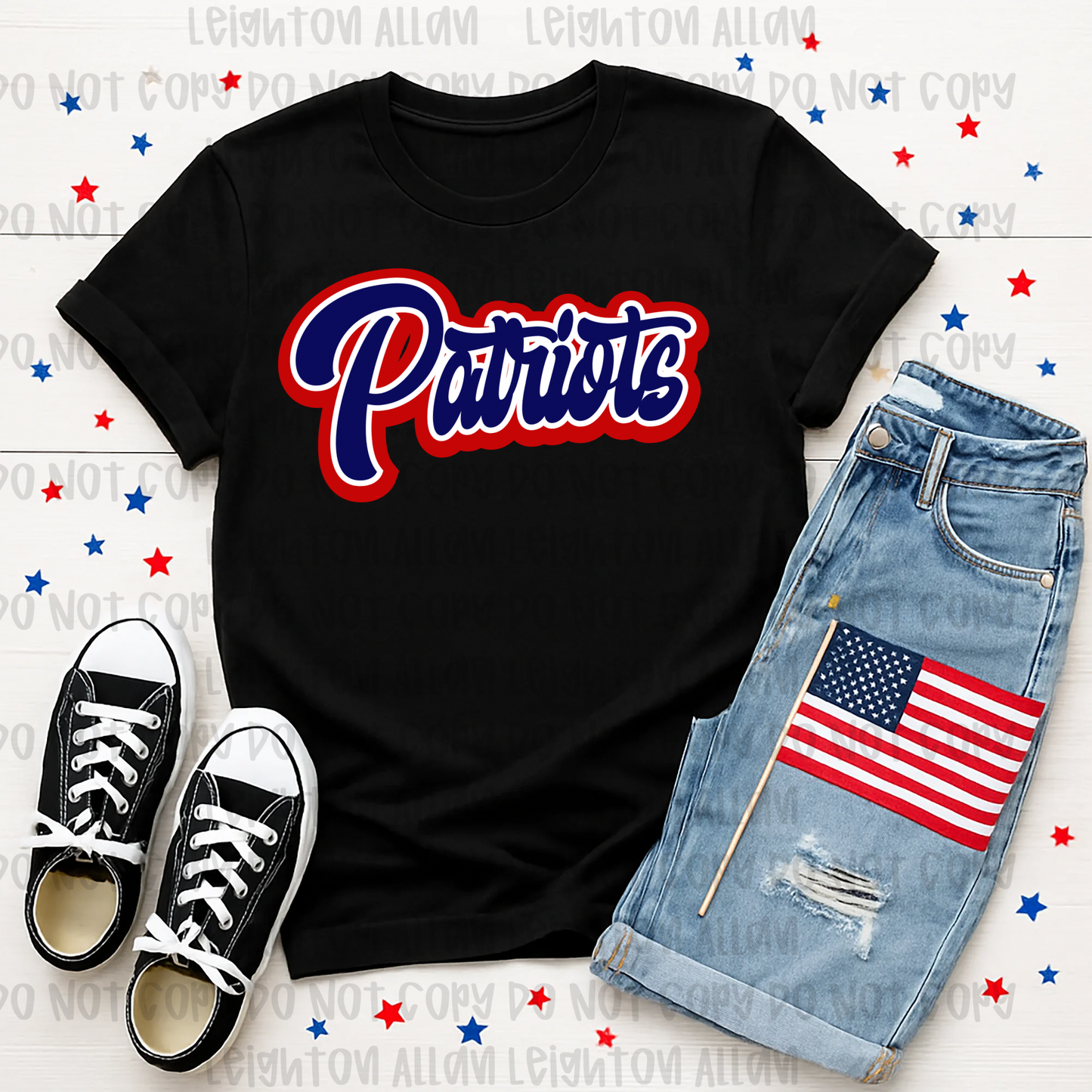 Patriots Bold Script Spirit Tee