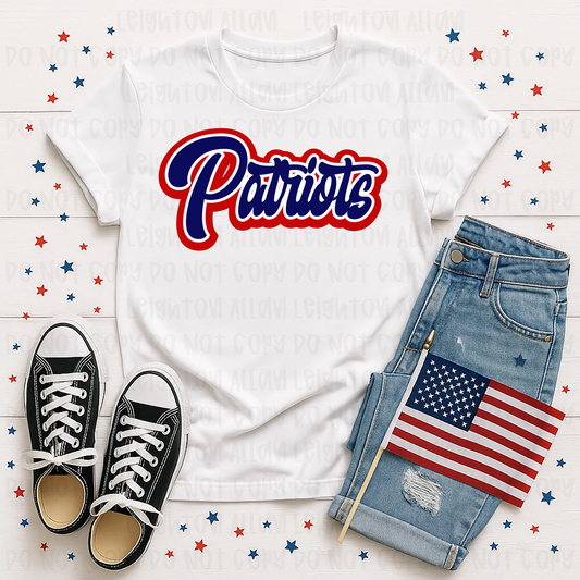 Faith Academy Patriots Bold Script Spirit Tee