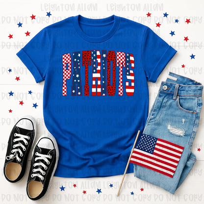 Patriots Americana Patchwork Spirit Tee