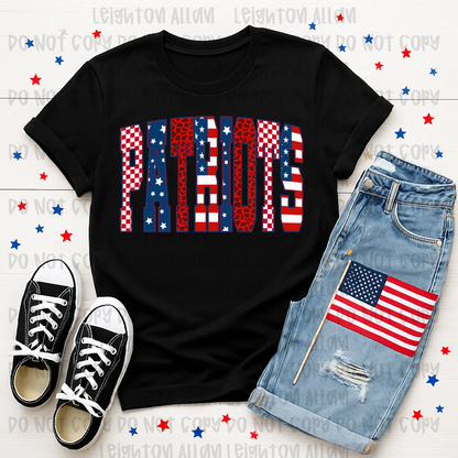 Patriots Americana Patchwork Spirit Tee