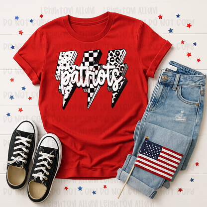 Patriots Triple Lightning Spirit Tee