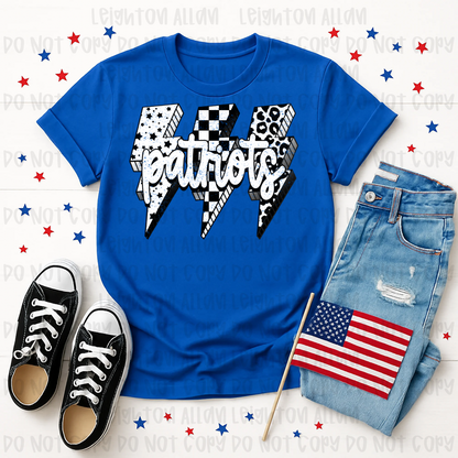 Patriots Triple Lightning Spirit Tee