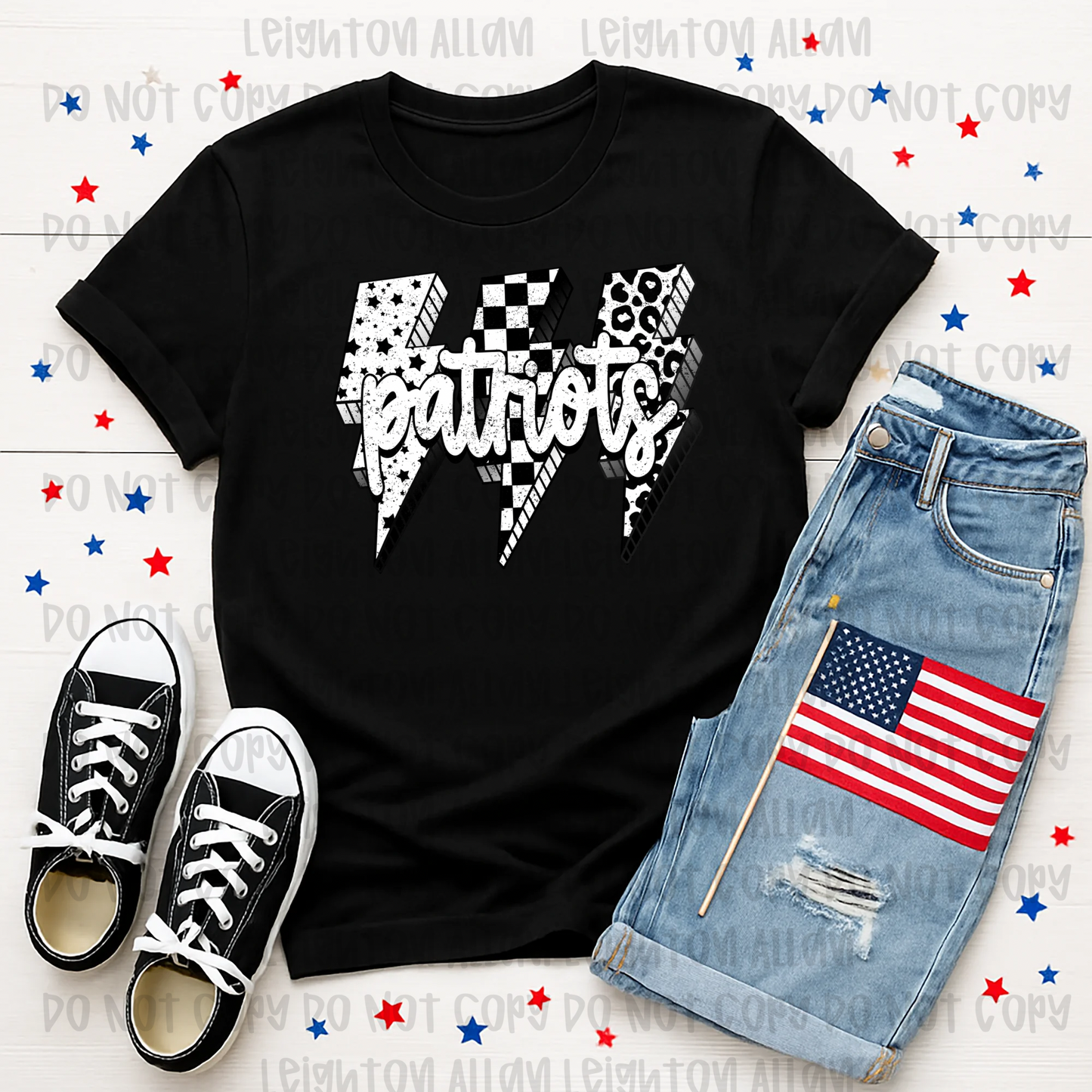 Patriots Triple Lightning Spirit Tee