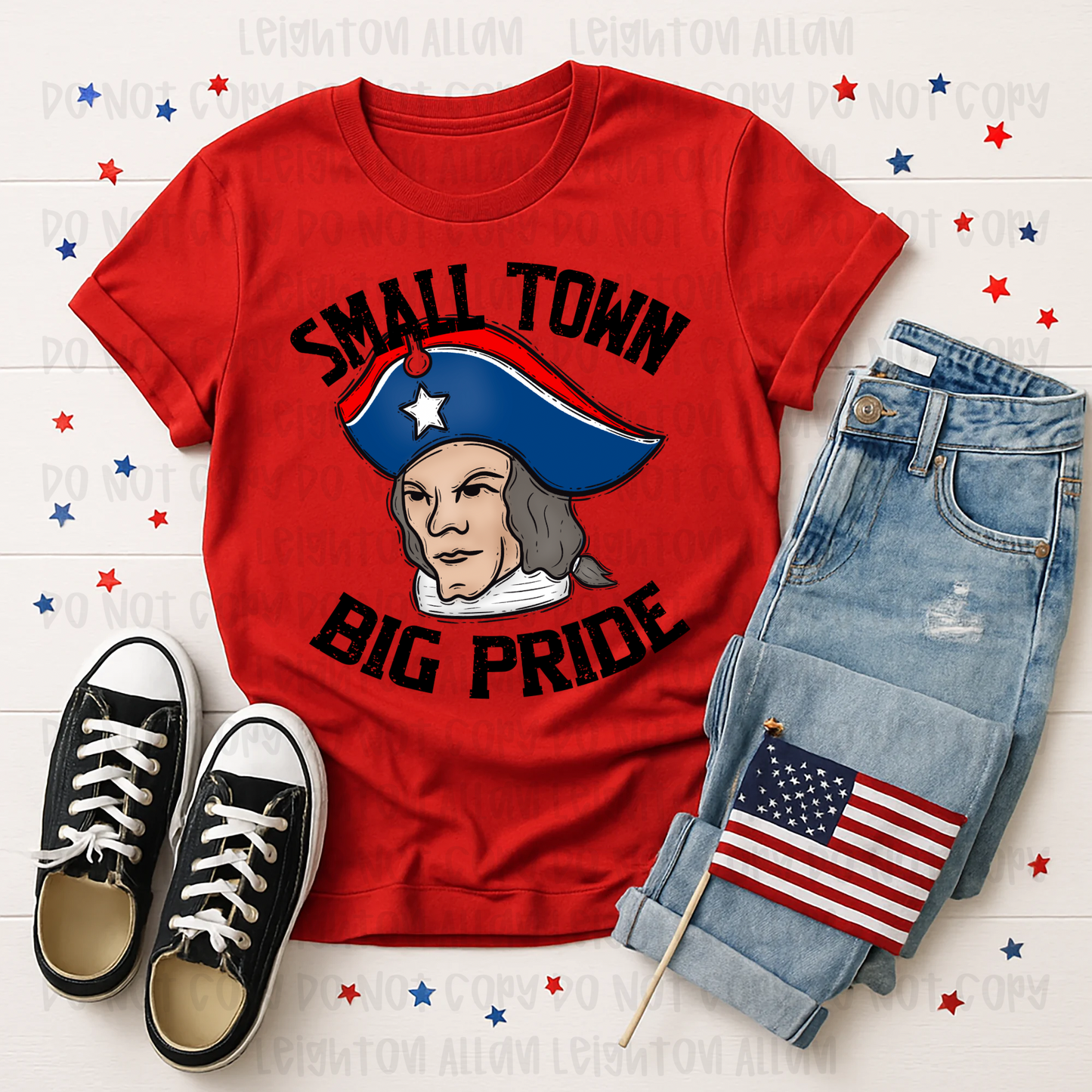 Small Town, Big Pride Patriots Spirit Tee