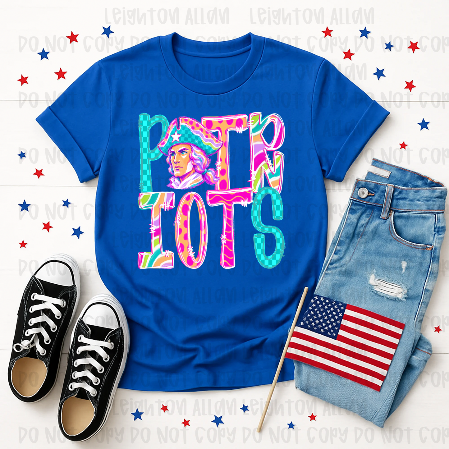 Faith Academy Patriots Neon School Spirit Shirt