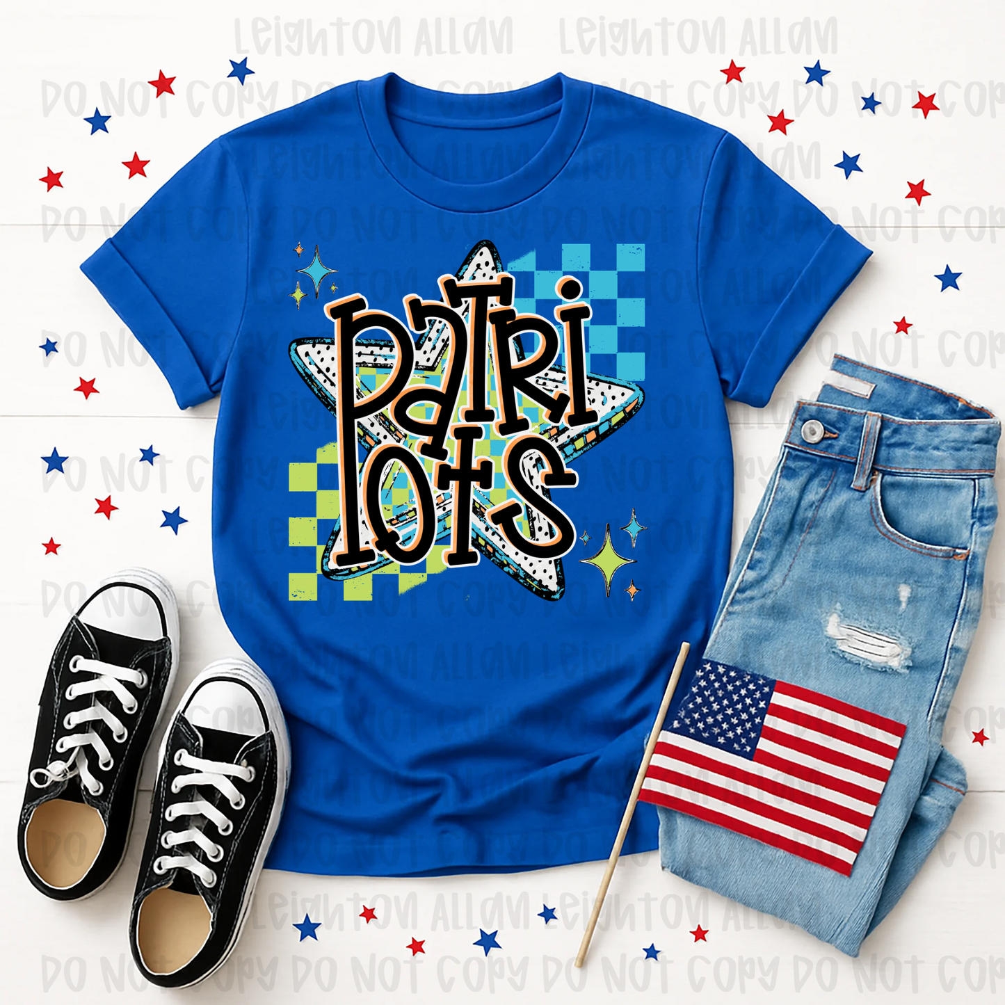 Faith Academy Patriots Retro Star Spirit Shirt
