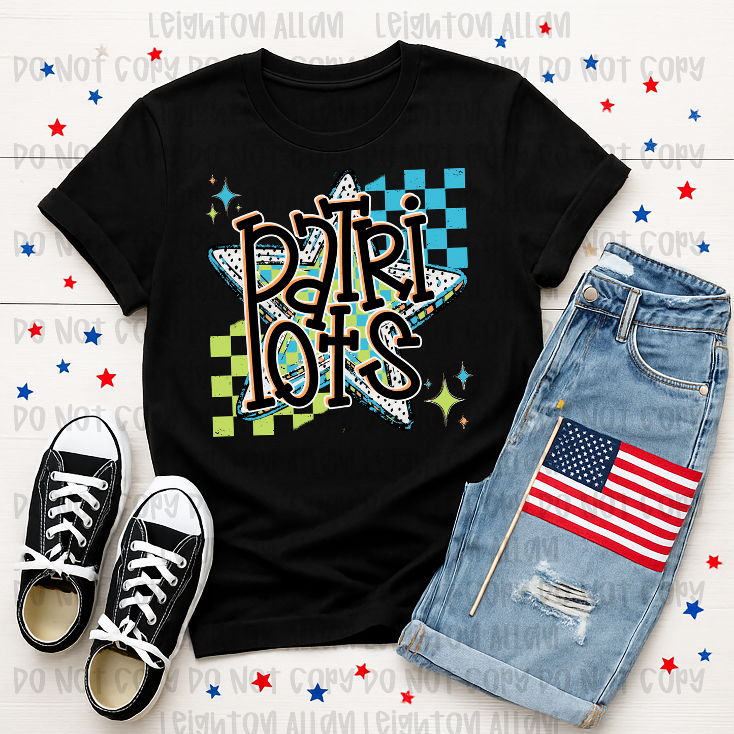 Faith Academy Patriots Retro Star Spirit Shirt