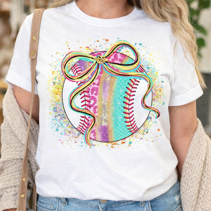 Baseball Mom Shirt Colorful Baseball Tee | Baseball Family Shirts | Game Day Mom Tee | Baseball Sister Dad Matching Shirts