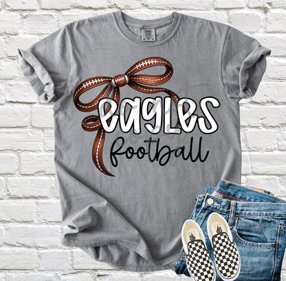 Football Mascot Bow Tee