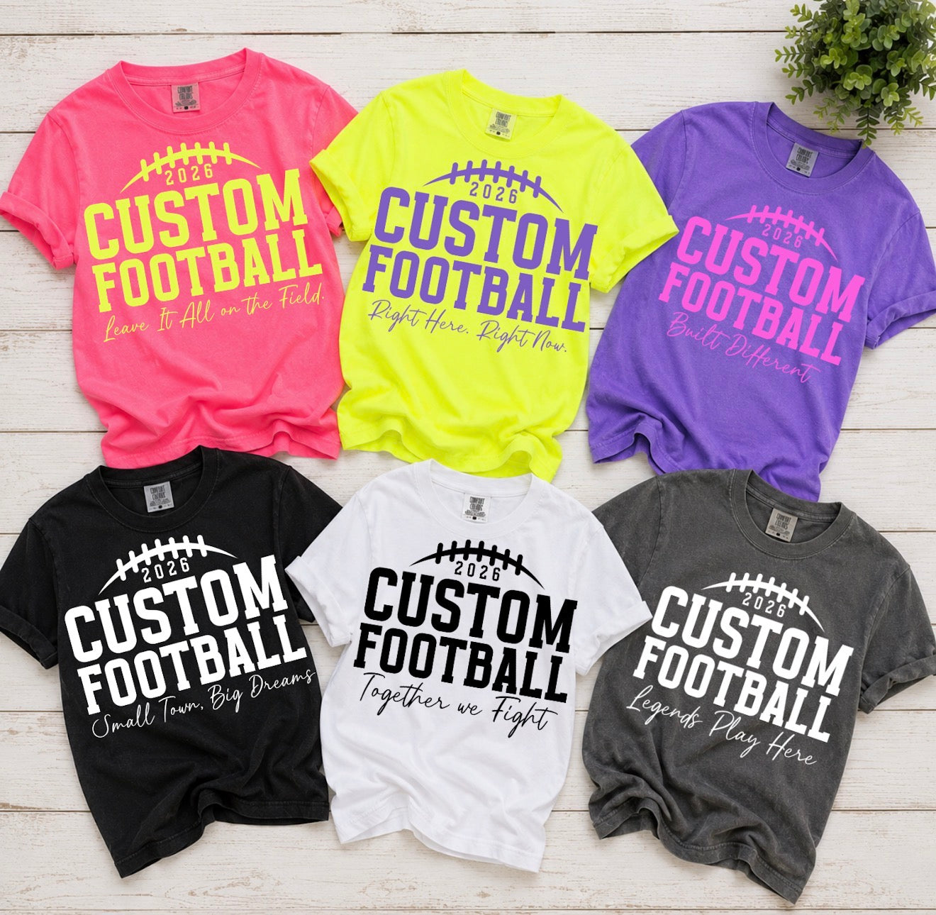 Custom Football Tee