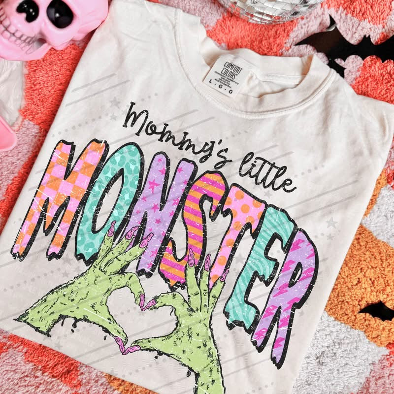 Momster or Mommy's Little monster Halloween Tshirt