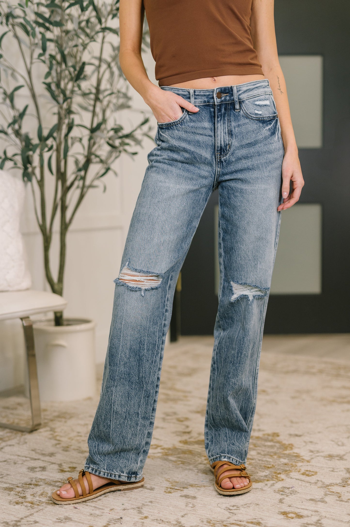 Kayla High Waist Rigid Magic Slim Straight