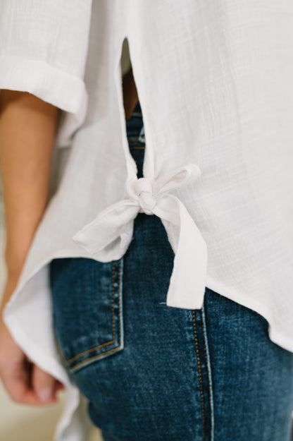 Like You Do Dual Toned Button Down