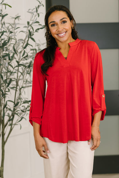 Lizzy Top in Red