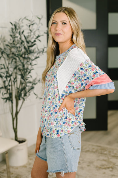 My Version Of Love Color Block Top