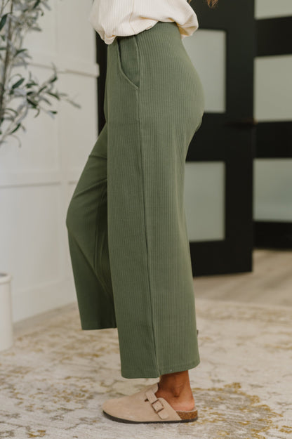 Thyme Culottes in Dusty Pine