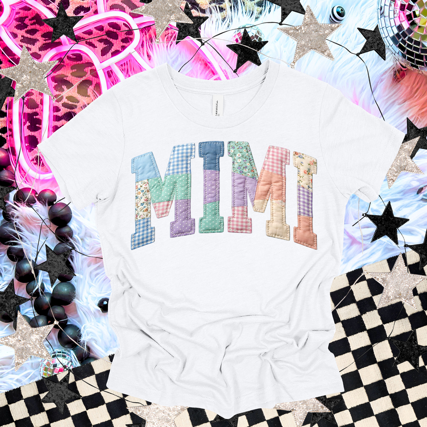 Mimi Faux Embroidery Tee