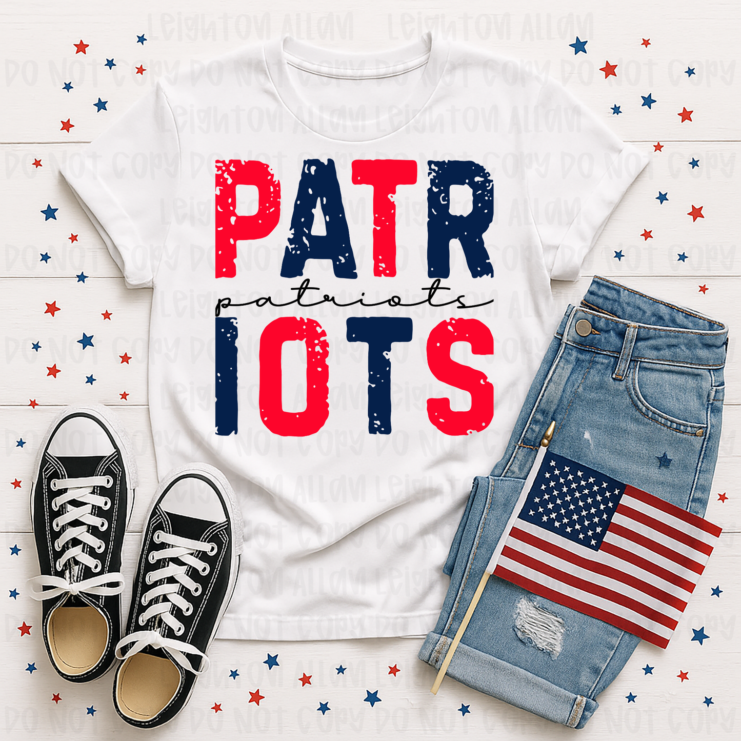 Faith Academy Patriots Distressed Spirit Tee