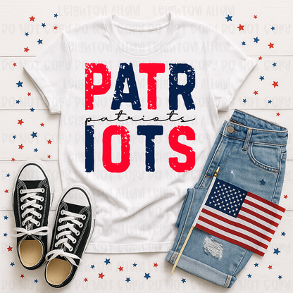 Faith Academy Patriots Distressed Spirit Tee