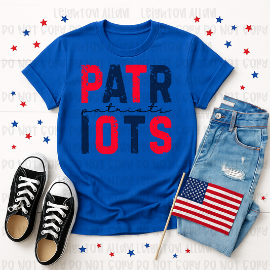 Faith Academy Patriots Distressed Spirit Tee