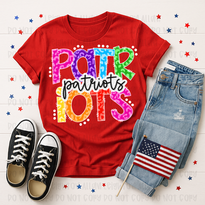 Faith Academy Patriots Color Pop Spirit Tee