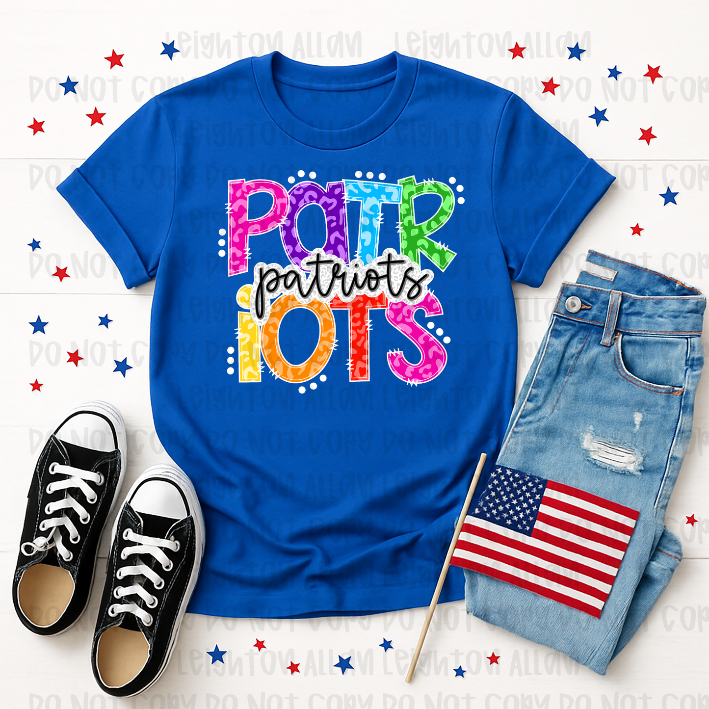Faith Academy Patriots Color Pop Spirit Tee