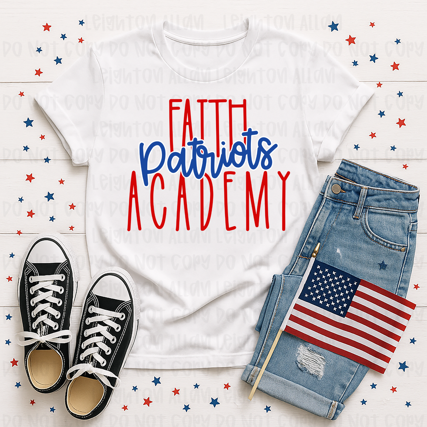 Faith Academy Patriots Classic Spirit Tee