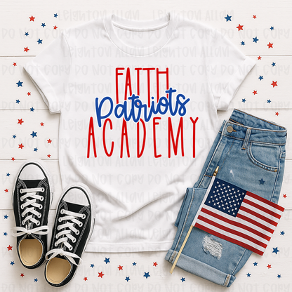Faith Academy Patriots Classic Spirit Tee
