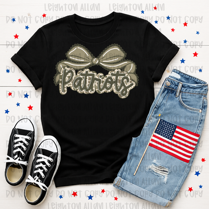 Faith Academy Patriots Neutral Bow Spirit Tee