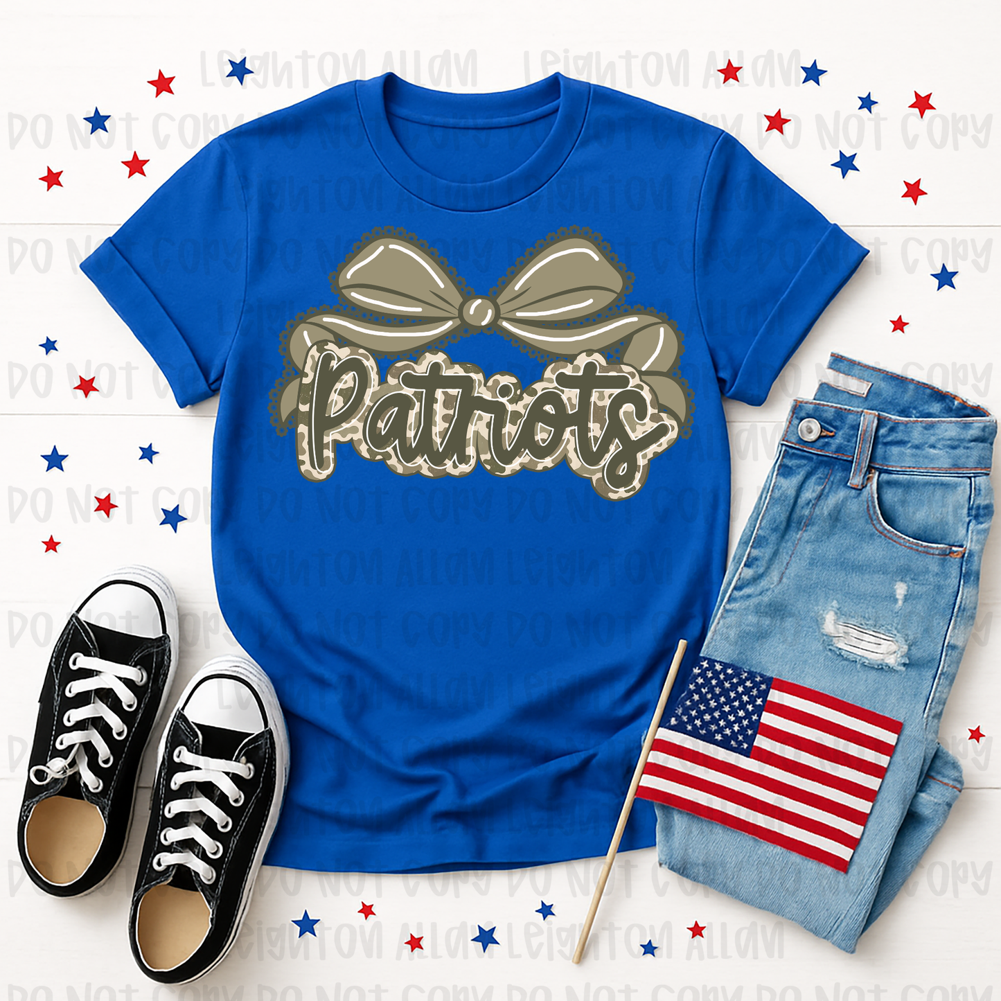 Faith Academy Patriots Neutral Bow Spirit Tee