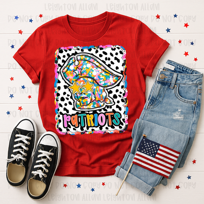 Faith Academy Patriots Color Splash Mascot Spirit Tee