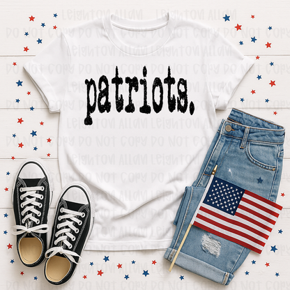 Faith Academy Patriots Vintage Wordmark Spirit Tee