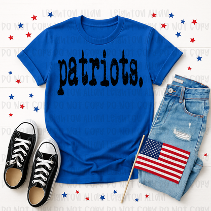Faith Academy Patriots Vintage Wordmark Spirit Tee