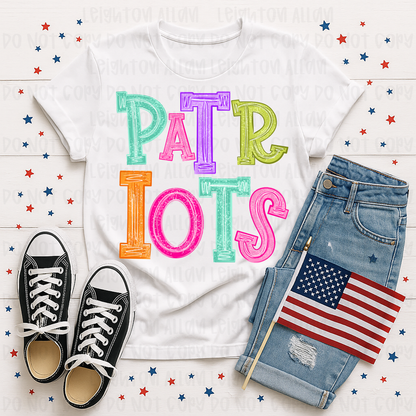 Faith Academy Patriots Retro Color Block Spirit Tee