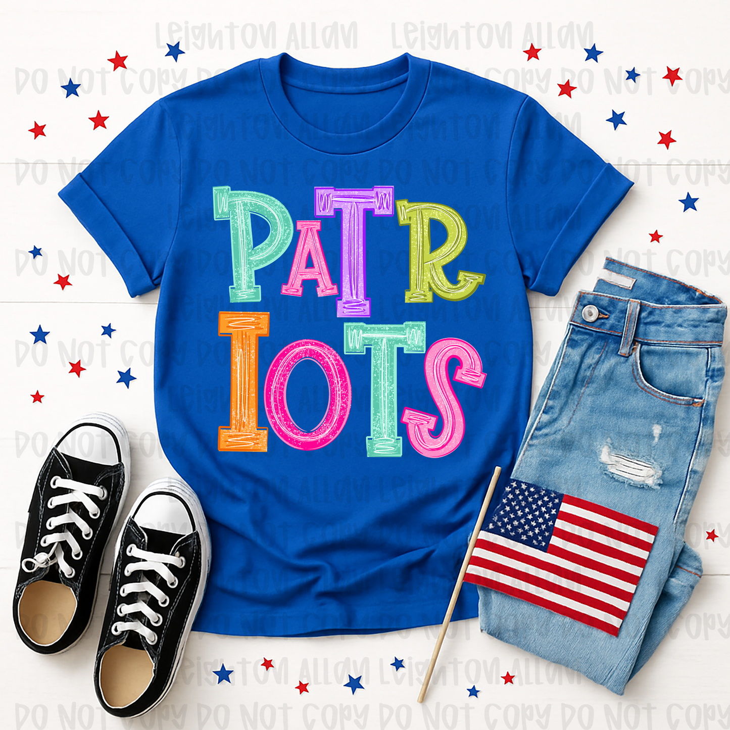 Faith Academy Patriots Retro Color Block Spirit Tee
