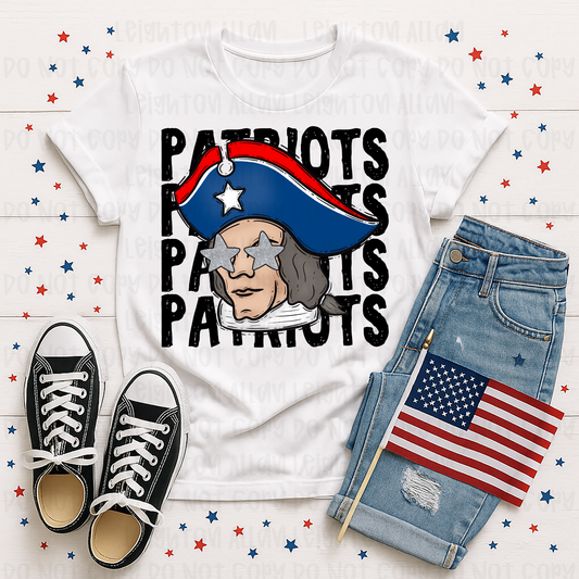 Faith Academy Patriots Retro Mascot Spirit Tee