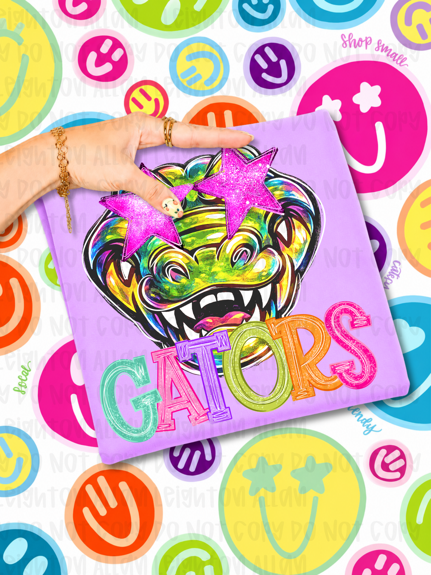 Neon Gators Mascot Spirit Wear Tshirt