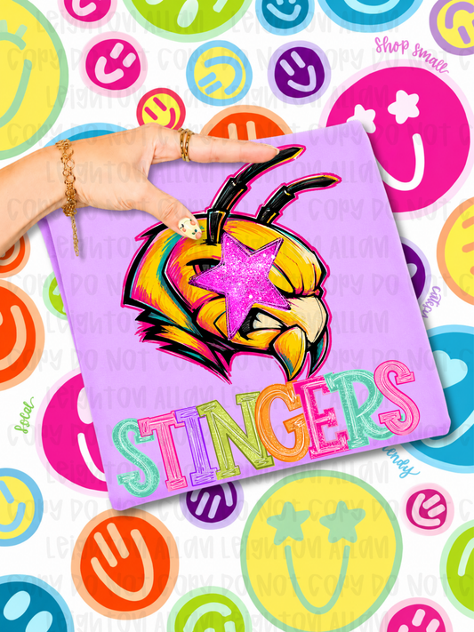 Neon Stingers Mascot Spirit Wear Tshirt
