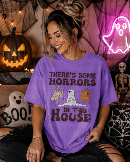 There's some Horrors in this House Halloween Shirt | Cute Halloween Tee | Halloween Shirt