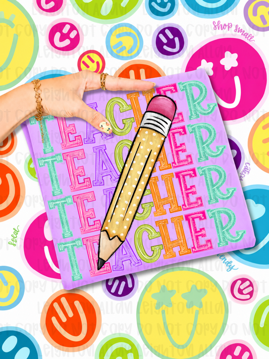 Teacher stacked pencil Shirt | Back to School Shirt | Teacher Shirt | First Day of School Tee | Teacher gift | Teacher Appreciation