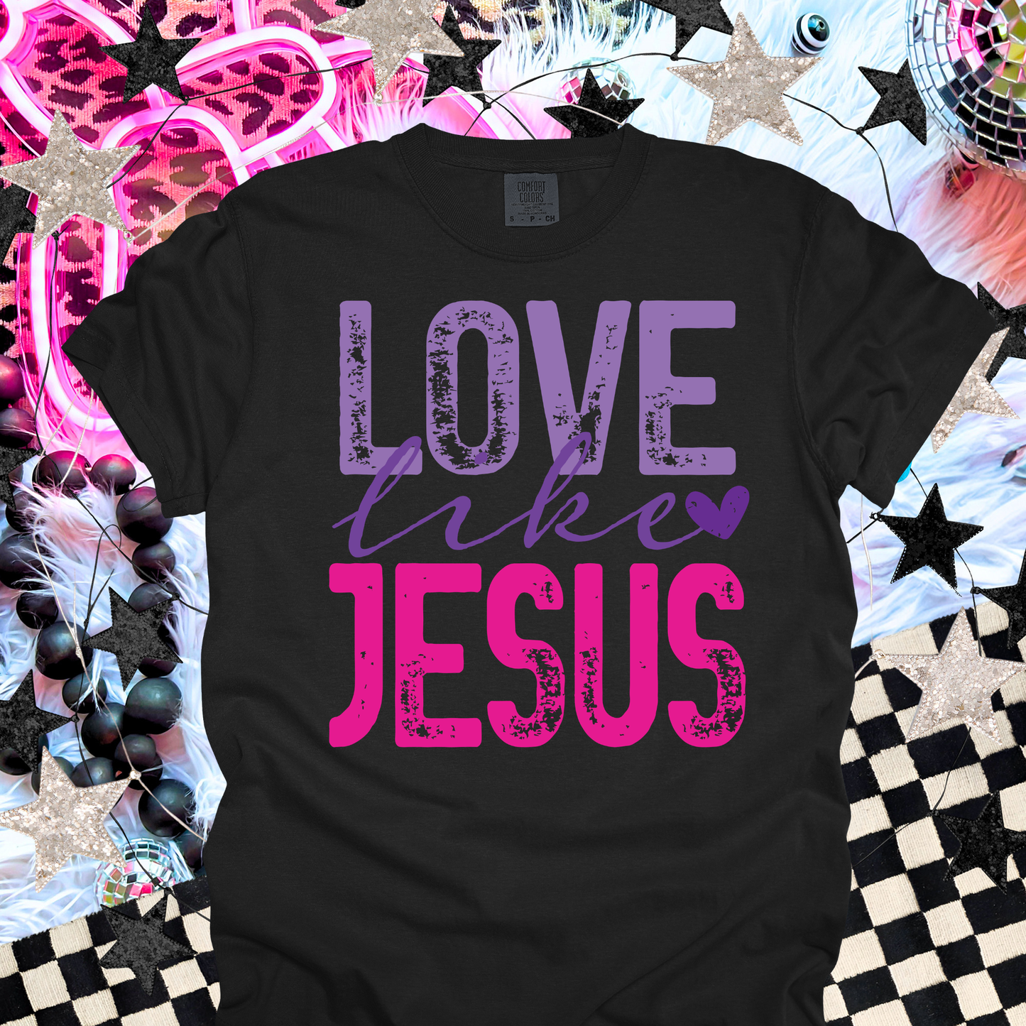 Love Like Jesus Christian T-Shirt | Faith Based Shirt | Evangelism Tee | Christian Gift for Women | Church Shirt | Religious Graphic Tee