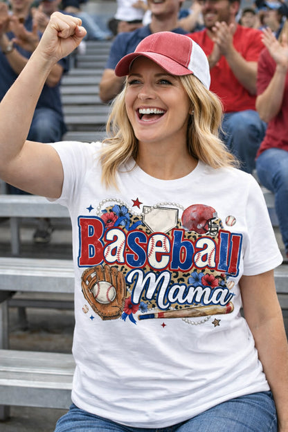 Baseball Mama Shirt, Baseball Mom Shirt, Game Day Baseball Tee, Leopard Baseball Mom Shirt, Baseball Mom Gift, Baseball Season Shirt, Sports Mom Tee