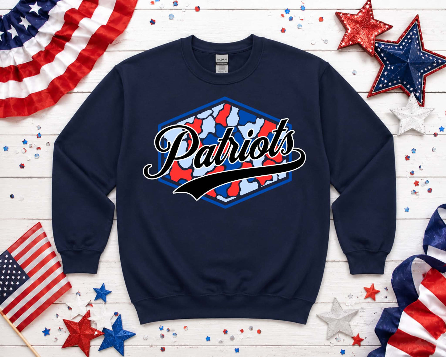 Patriots Patriotic Camo Sweatshirt