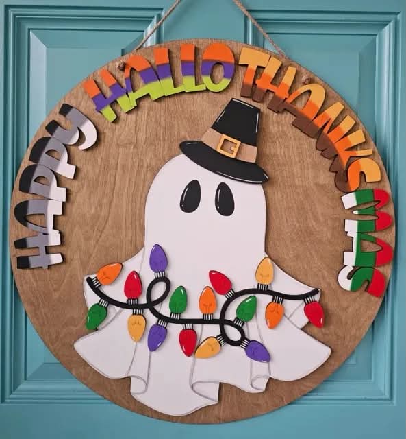 September 12th Door Hanger Paint Party Happy Hallothanksmas