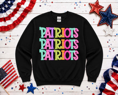 Patriots neon Stacked Sweatshirt